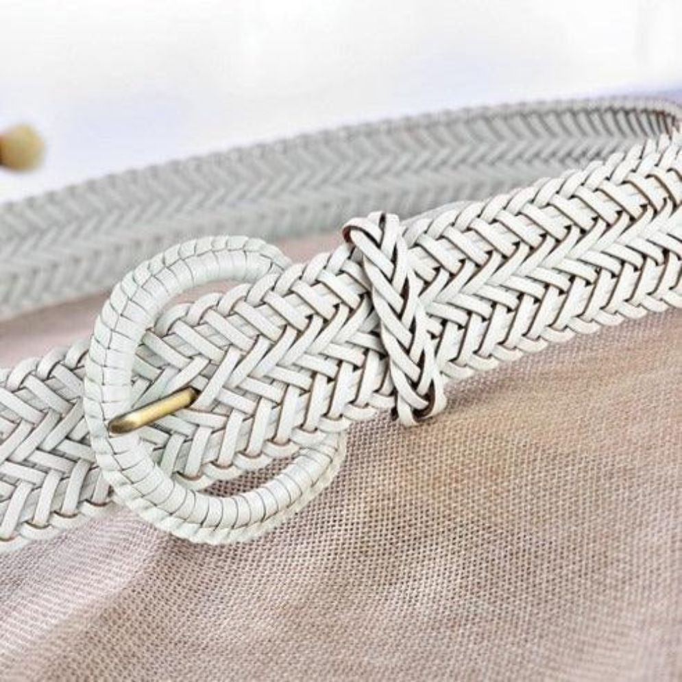 Ceinture en Cuir Tressé Modèle Jeanett - La Ceinturerie