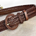 Ceinture en Cuir Tressé Modèle Jeanett - La Ceinturerie