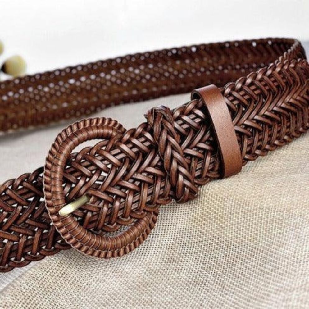 Ceinture en Cuir Tressé Modèle Jeanett - La Ceinturerie