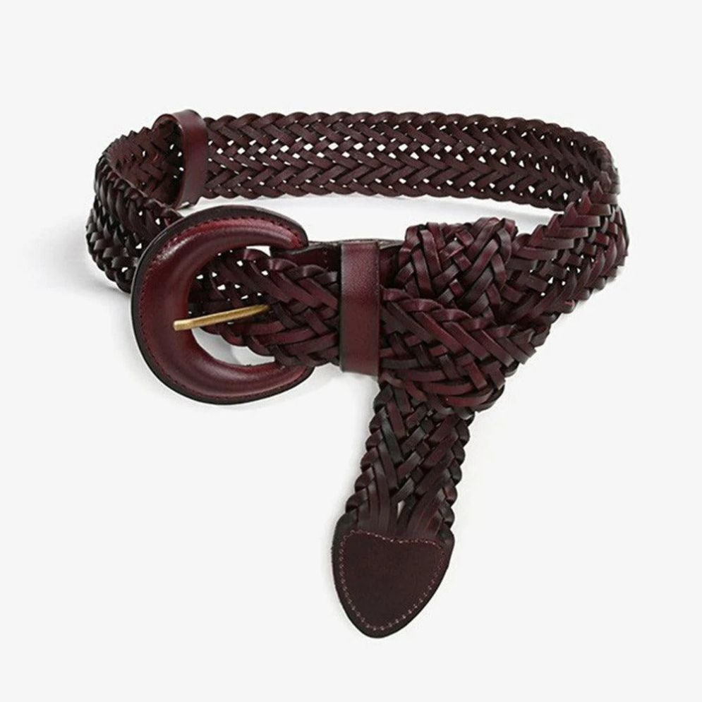 Ceinture en Cuir Tressée Modèle Vavea - La Ceinturerie