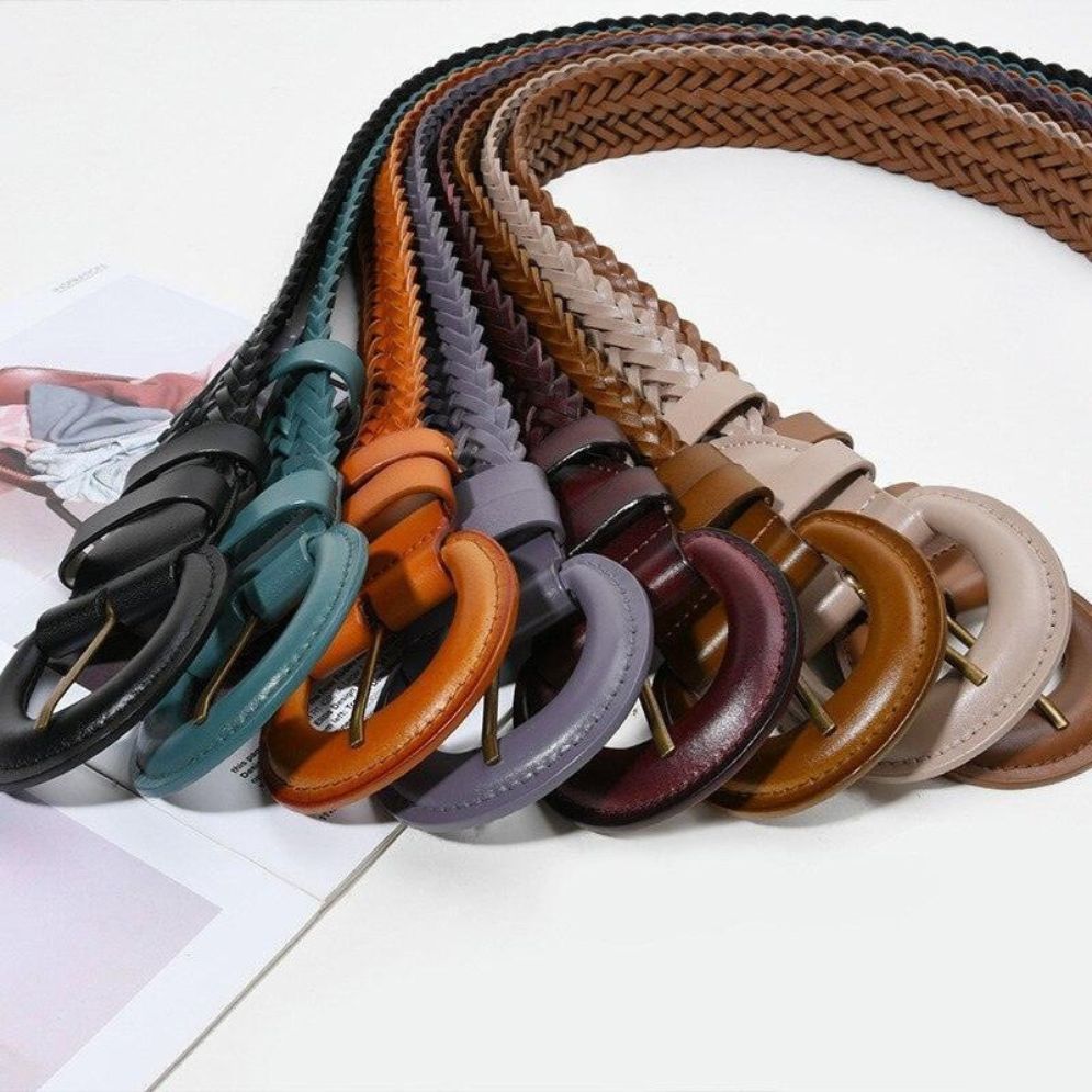 Ceinture en Cuir Tressée Modèle Vavea - La Ceinturerie