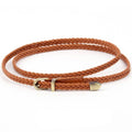 Ceinture en Simili Cuir pour Femme Modèle Zaka marron - La Ceinturerie