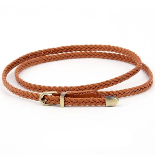 Ceinture en Simili Cuir pour Femme Modèle Zaka marron - La Ceinturerie