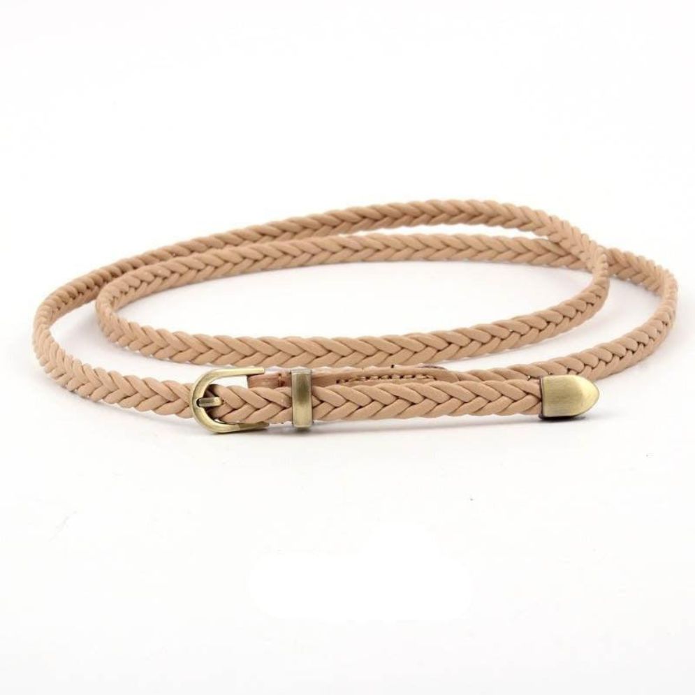 Ceinture en Simili Cuir pour Femme Modèle Zaka beige - La Ceinturerie