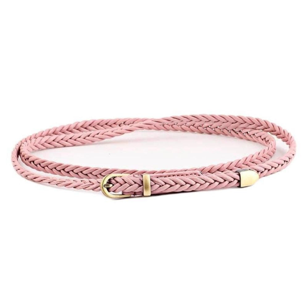 Ceinture en Simili Cuir pour Femme Modèle Zaka rose - La Ceinturerie