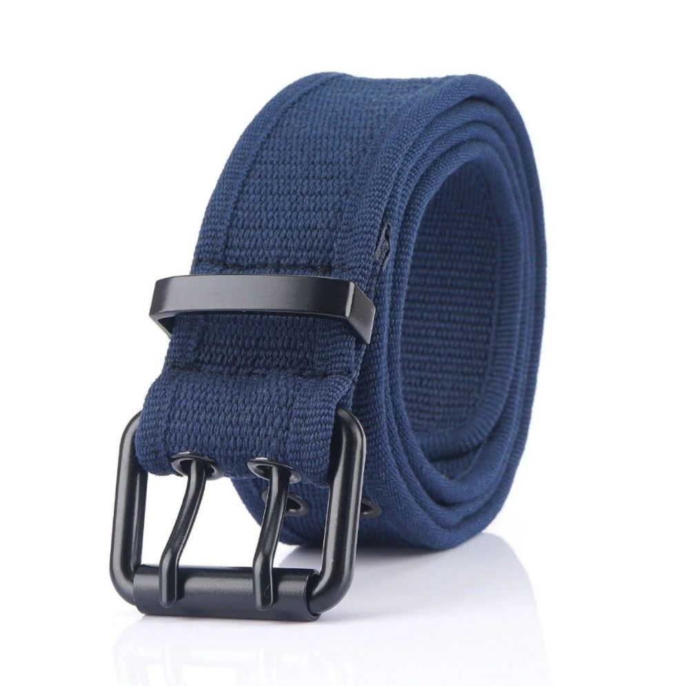 Ceinture Toile Boucle Noire Ardillon Modèle Rustem - La Ceinturerie