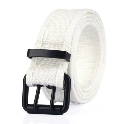 Ceinture Toile Boucle Noire Ardillon Modèle Rustem - La Ceinturerie