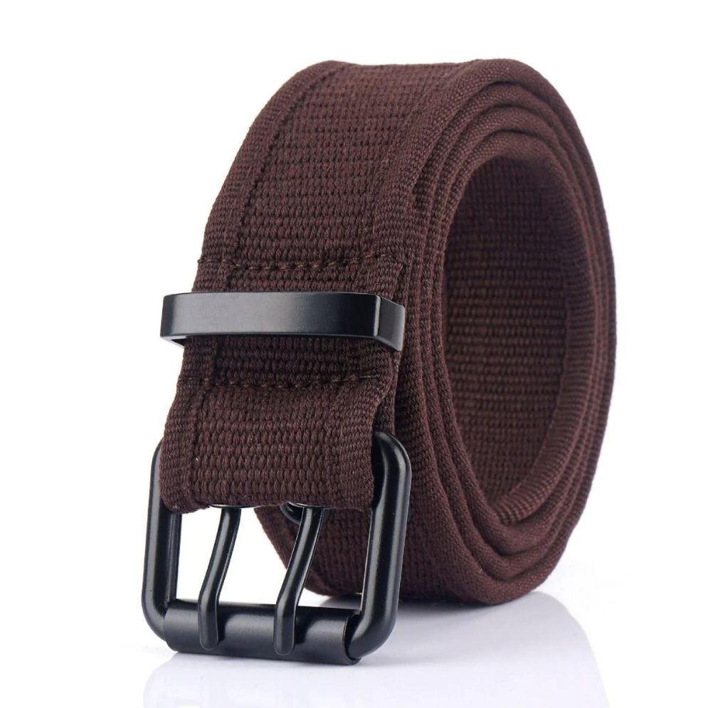 Ceinture Toile Boucle Noire Ardillon Modèle Rustem - La Ceinturerie