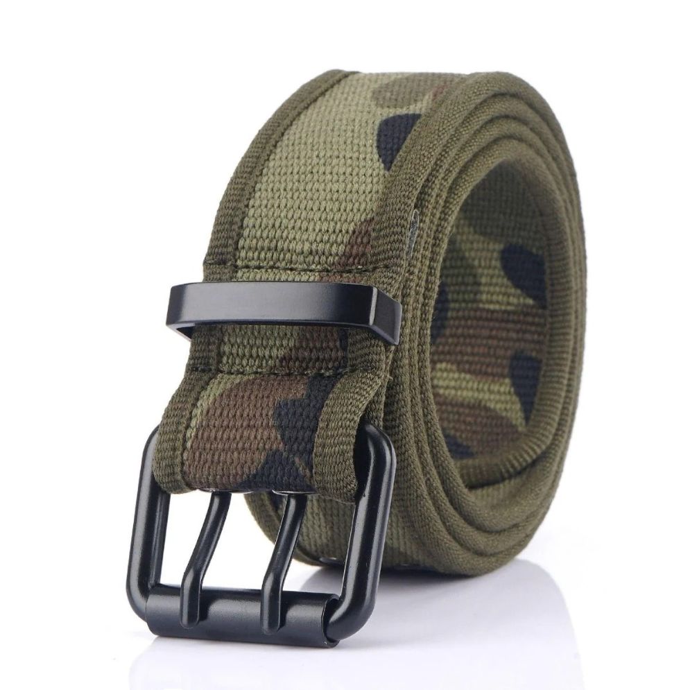 Ceinture Toile Boucle Noire Ardillon Modèle Rustem - La Ceinturerie