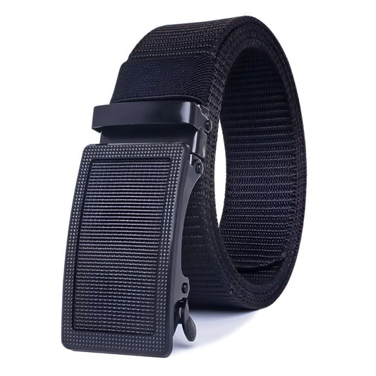 Ceinture en Toile Élastique à Boucle Automatique Bleu Marine