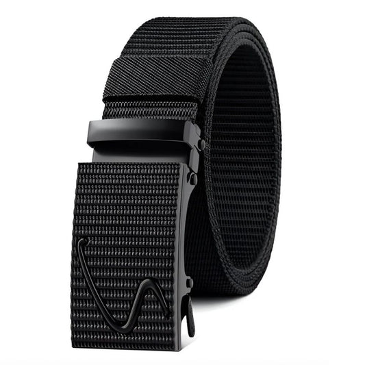 Ceinture En Toile Pour Homme À Boucle Automatique
