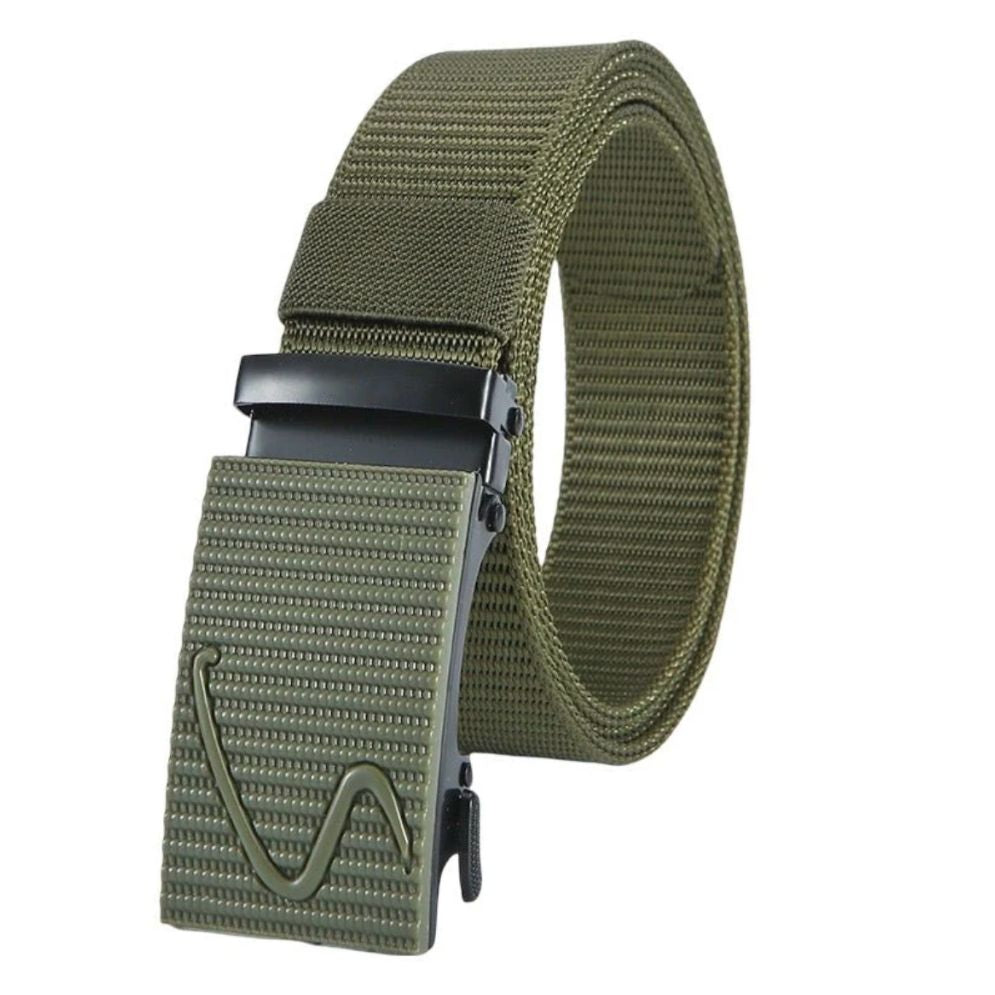 Ceinture En Toile Pour Homme À Boucle Automatique - La Ceinturerie
