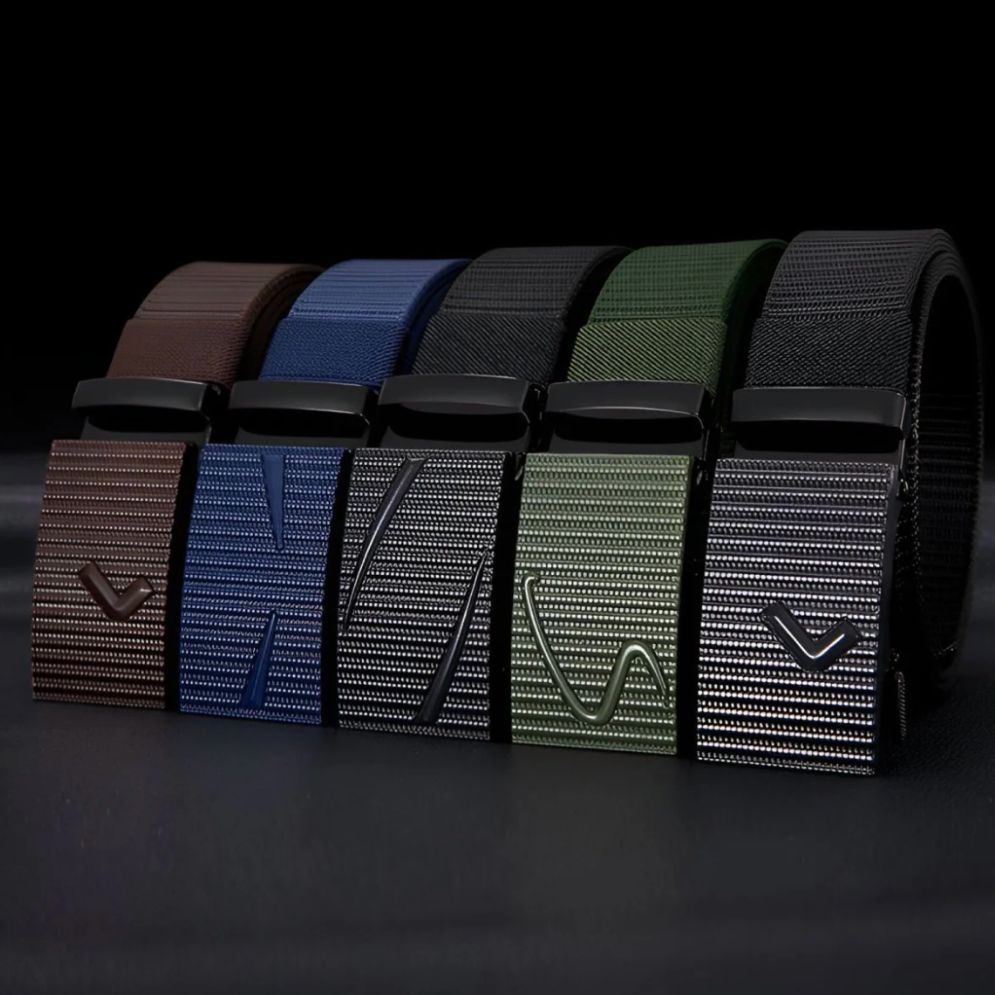 Ceinture En Toile Pour Homme À Boucle Automatique - La Ceinturerie
