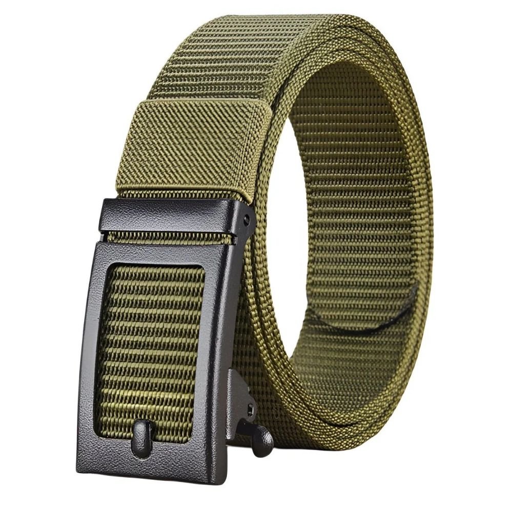 Ceinture Toile Homme Boucle Automatique Modèle Efisio - La Ceinturerie