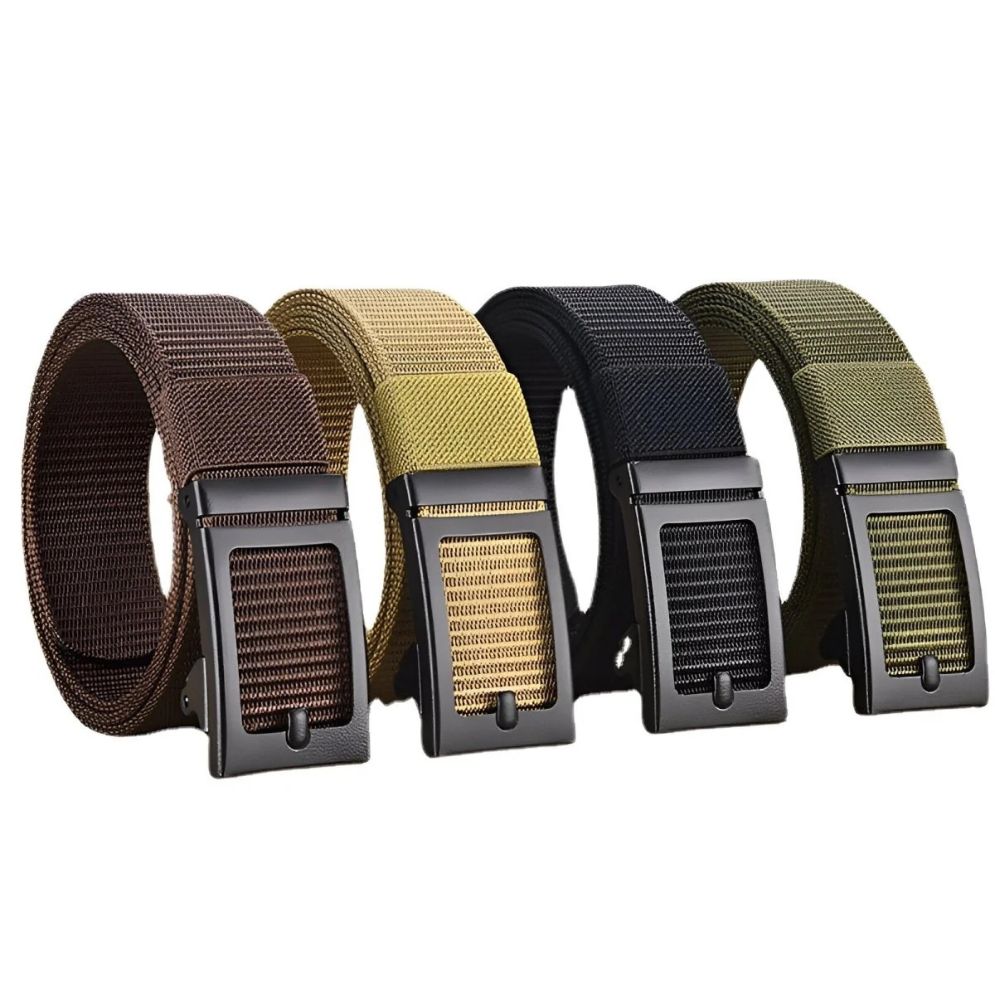 Ceinture Toile Homme Boucle Automatique Modèle Efisio - La Ceinturerie