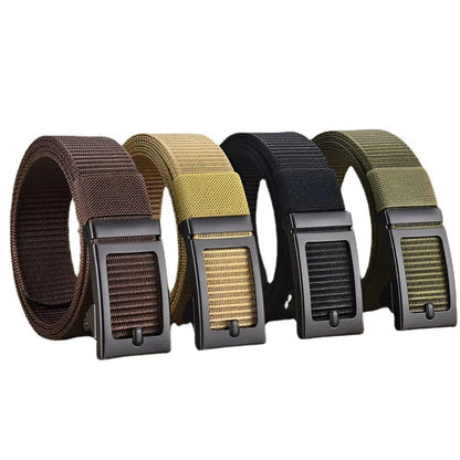Ceinture Toile Homme Boucle Automatique Modèle Efisio - La Ceinturerie