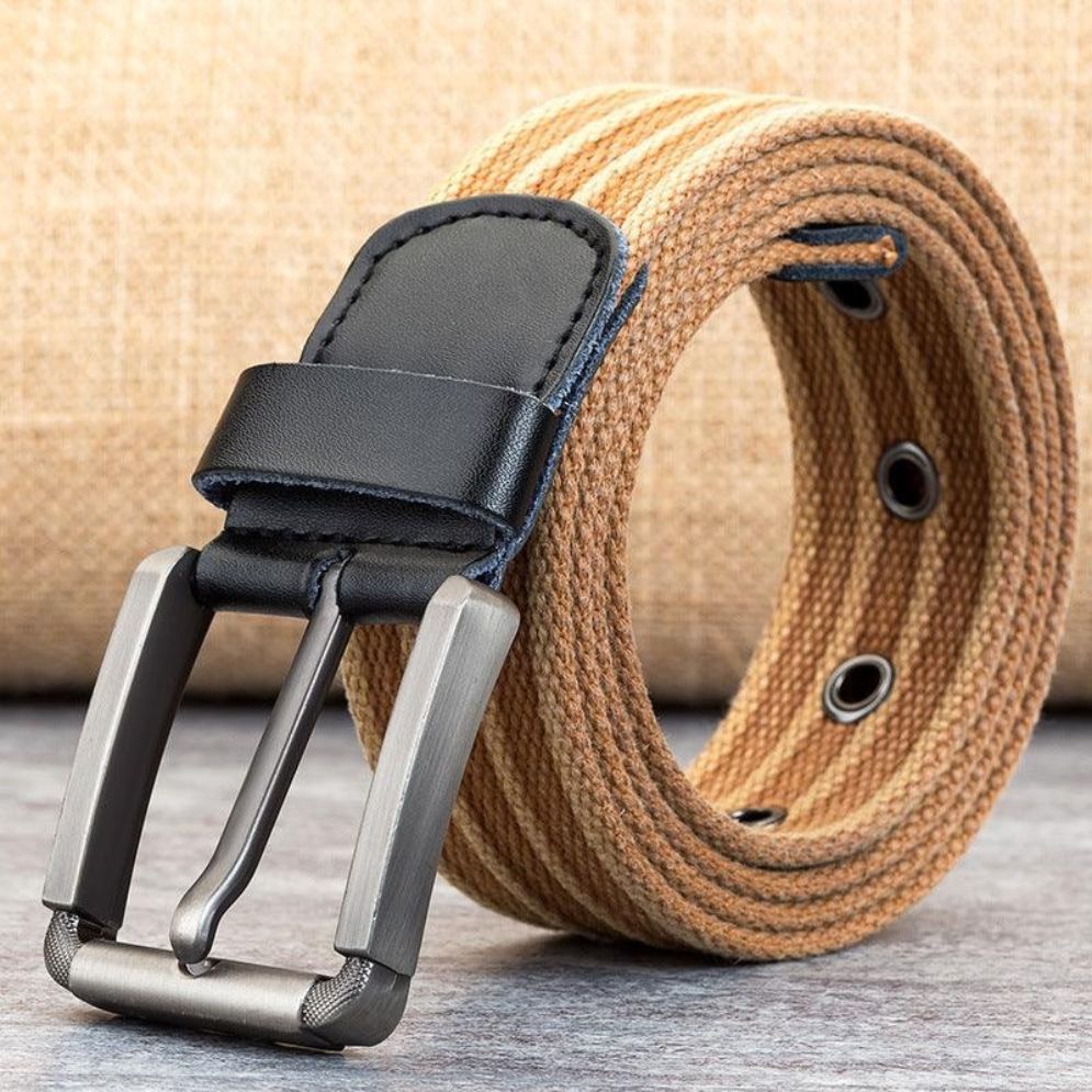 Ceinture en Toile pour Homme Modèle Nolan - La Ceinturerie