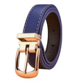 Ceinture Enfant Ajustable pour Fille ou Garçon en Simili Vegan Bleue