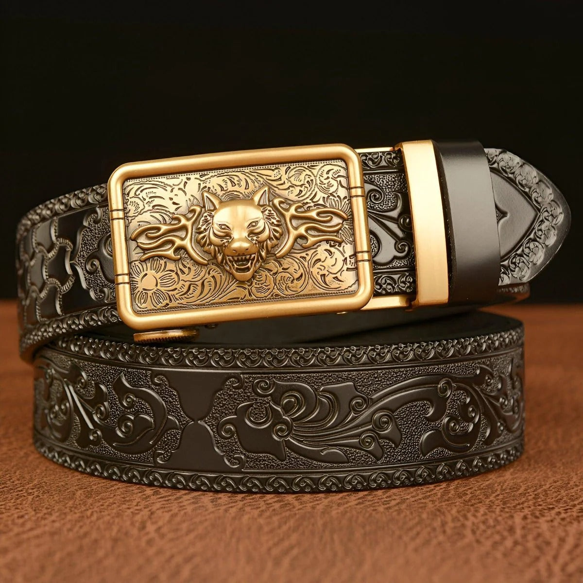Ceinture Esprit Animal à Tête de Loup Modèle Thresu
