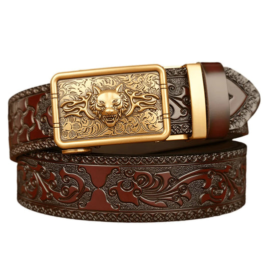 Ceinture Esprit Animal à Tête de Loup Modèle Thresu