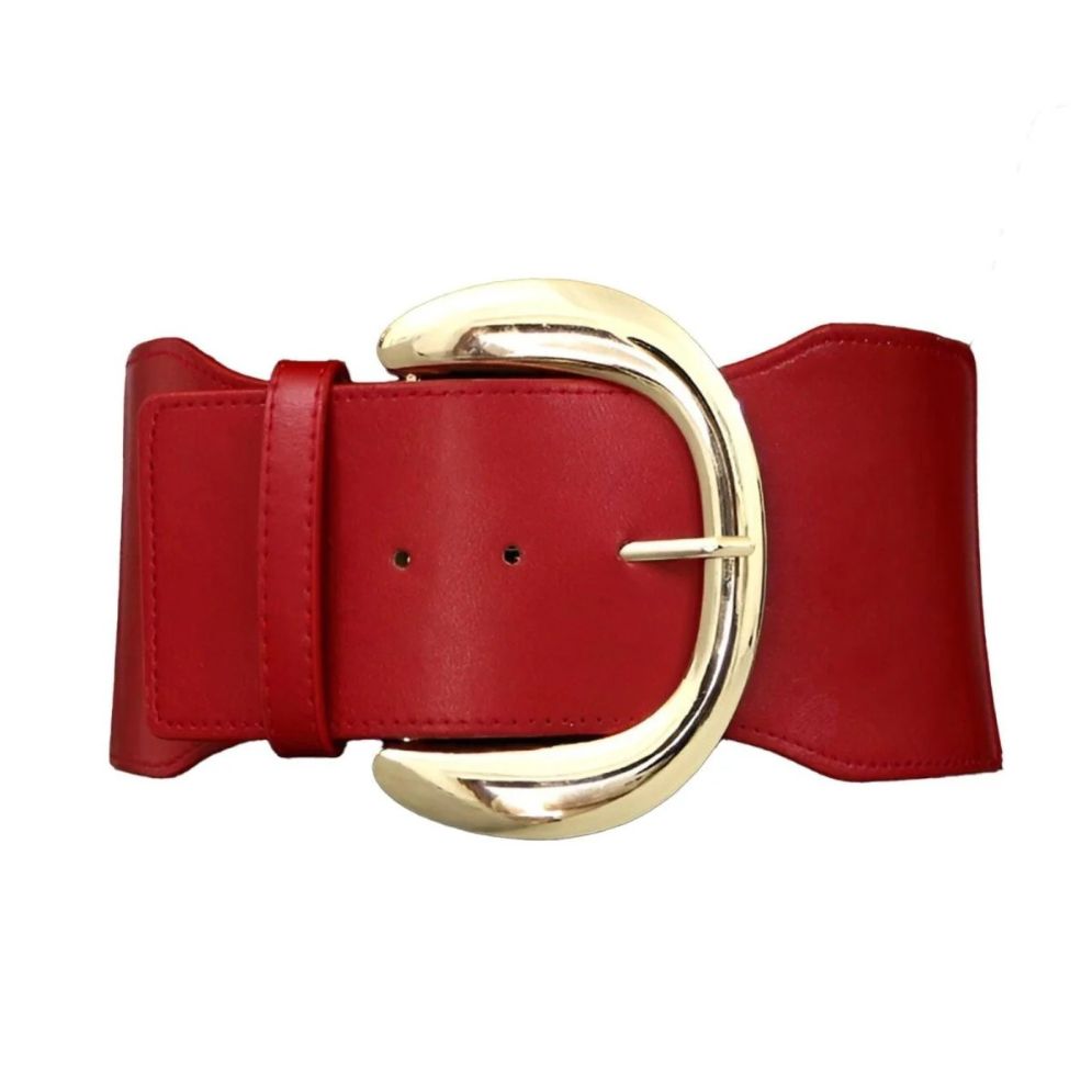 Ceinture Extra Large XXL à Boucle Dorée Modèle Rose