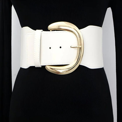 Ceinture Extra Large XXL à Boucle Dorée Modèle Rose