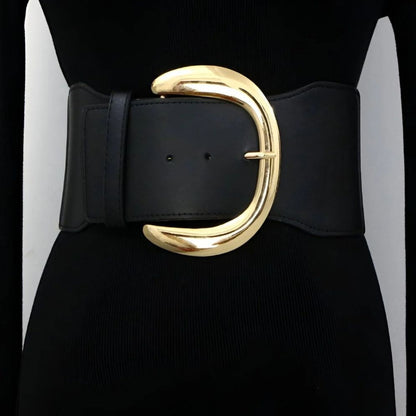 Ceinture Extra Large XXL à Boucle Dorée Modèle Rose