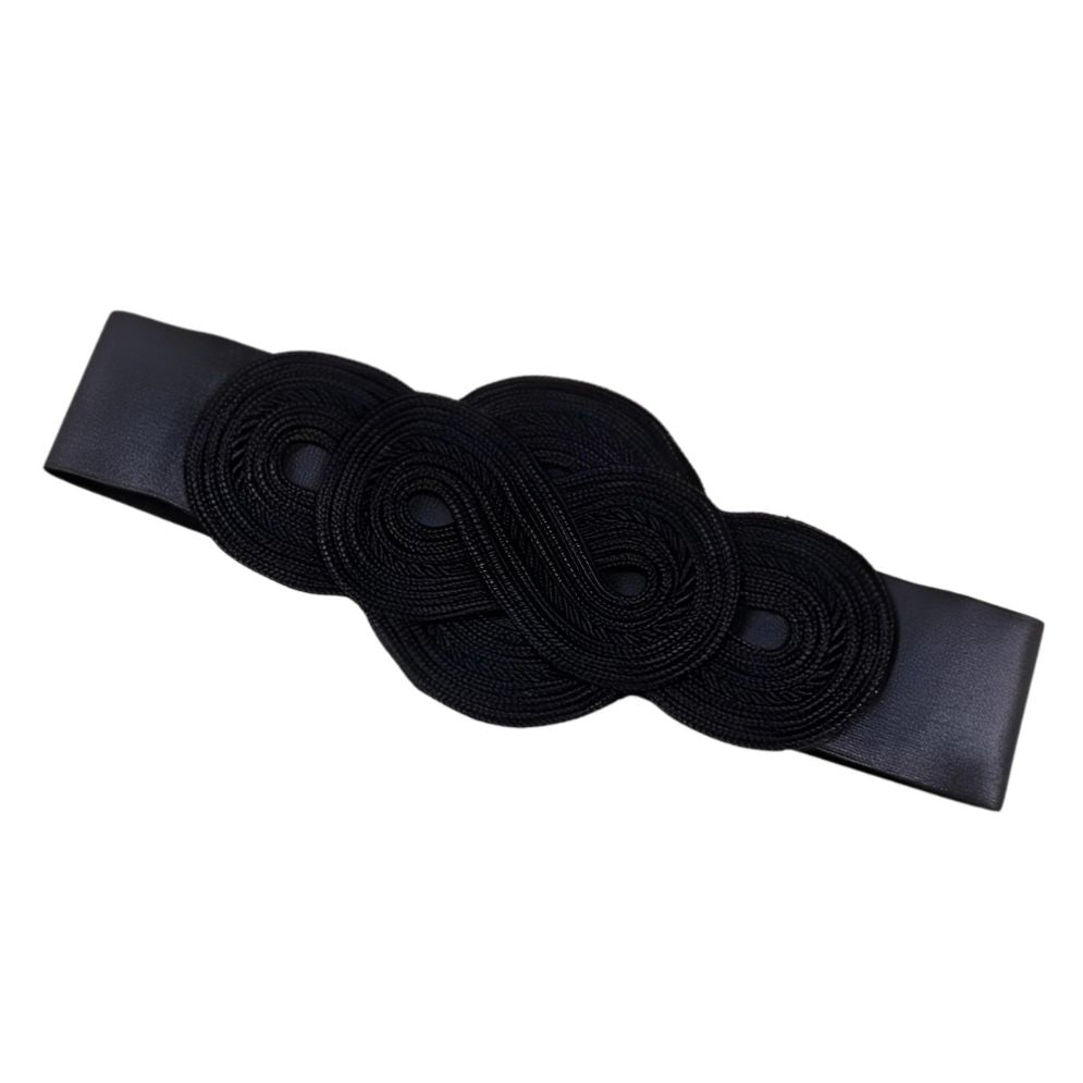 Ceinture Extra Large XXL Géométrique Modèle Elytie Noire
