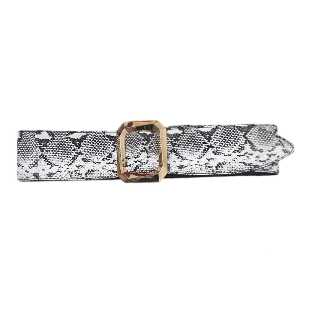 Ceinture Extra Large XXL Peau de Serpent Modèle Alix - La Ceinturerie