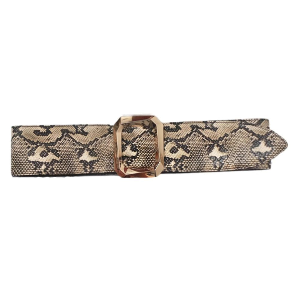 Ceinture Extra Large XXL Peau de Serpent Modèle Alix - La Ceinturerie