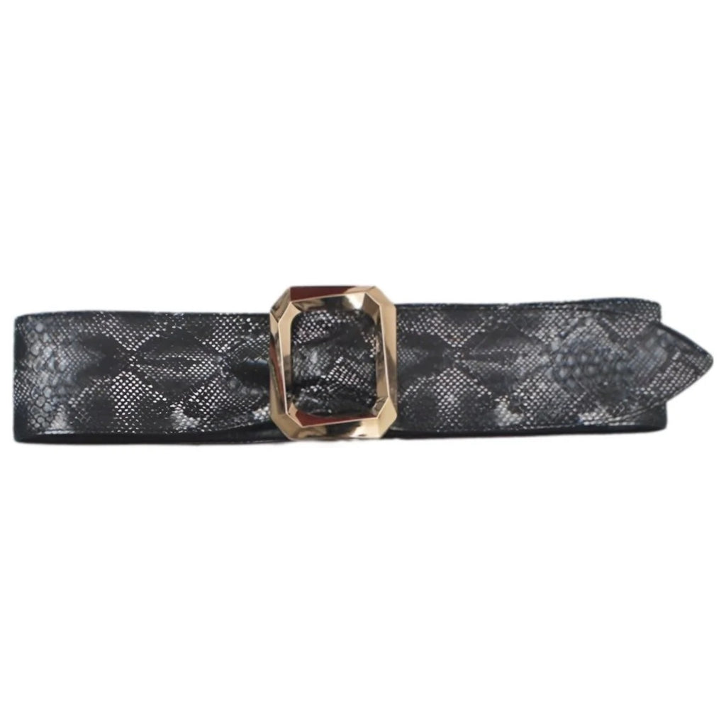 Ceinture Extra Large XXL Peau de Serpent Modèle Alix - La Ceinturerie

