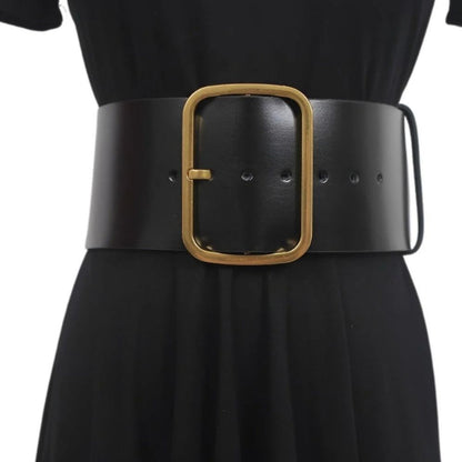 Ceinture Large XXL Large Boucle Dorée Modèle Zegrath - La Ceinturerie