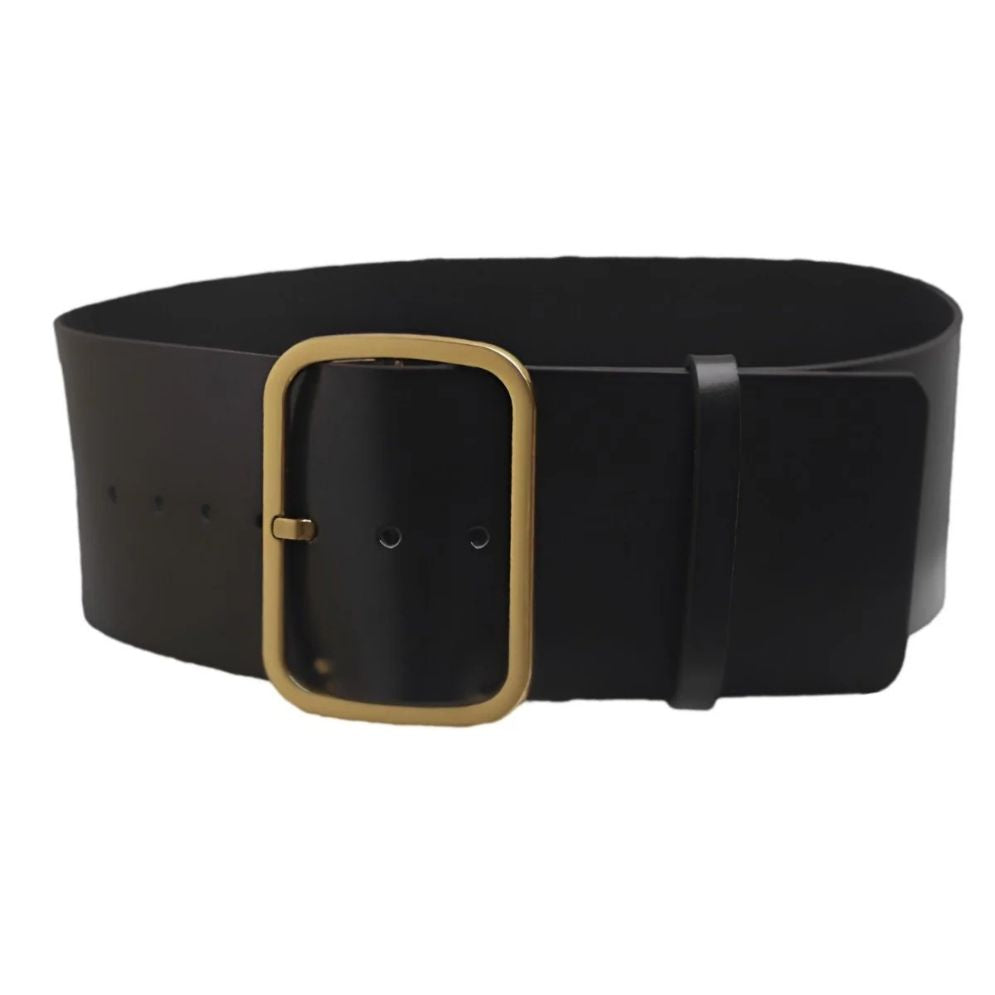 Ceinture Large XXL Large Boucle Dorée Modèle Zegrath - La Ceinturerie
