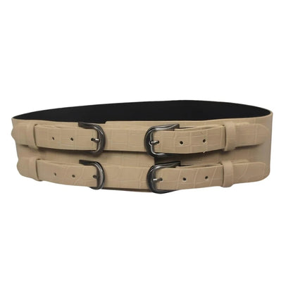 Ceinture XXL Boucles Style Crocodile Modèle Néodlipe - La Ceinturerie