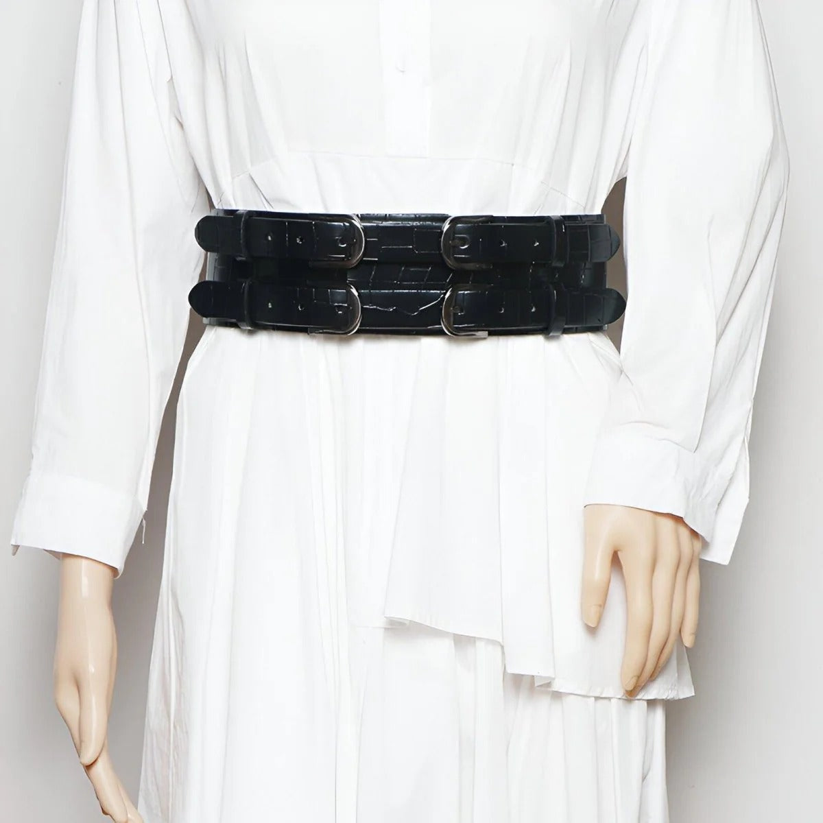 Ceinture XXL Boucles Style Crocodile Modèle Néodlipe - La Ceinturerie