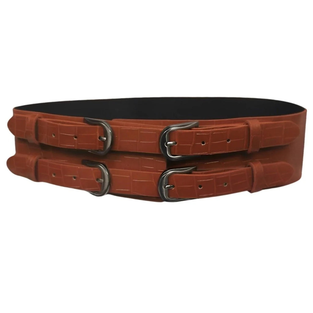 Ceinture XXL Boucles Style Crocodile Modèle Néodlipe - La Ceinturerie