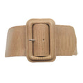 Ceinture Extra Large XXL à Taille Élastique avec Large Boucle Modèle Lelie Beige