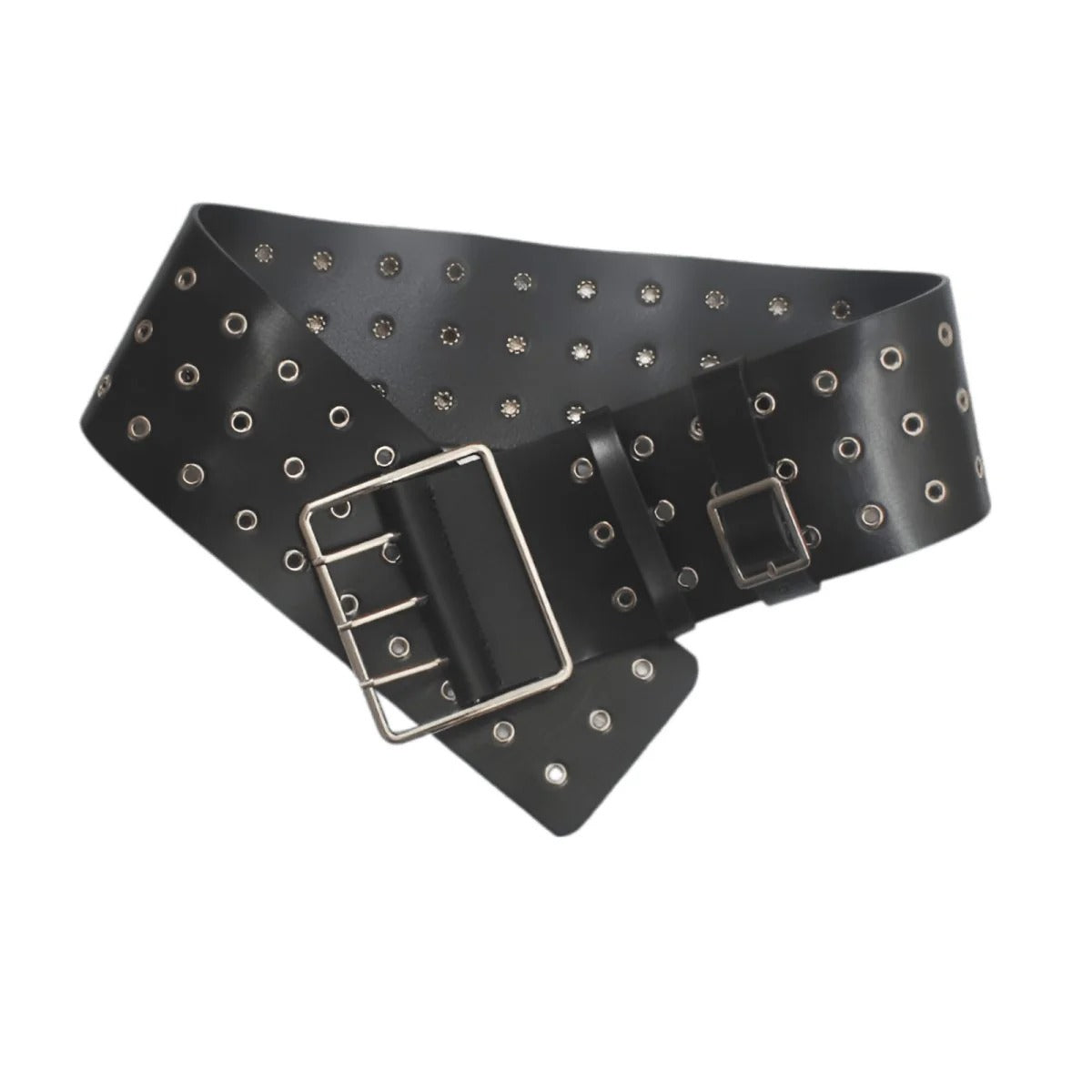 Ceinture XXL à Triple Ardillons Rivets Modèle Carmela - La Ceinturerie