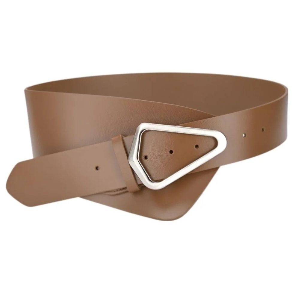 Ceinture Large XXL à Boucle Triangulaire Modèle Caia - La Ceinturerie

