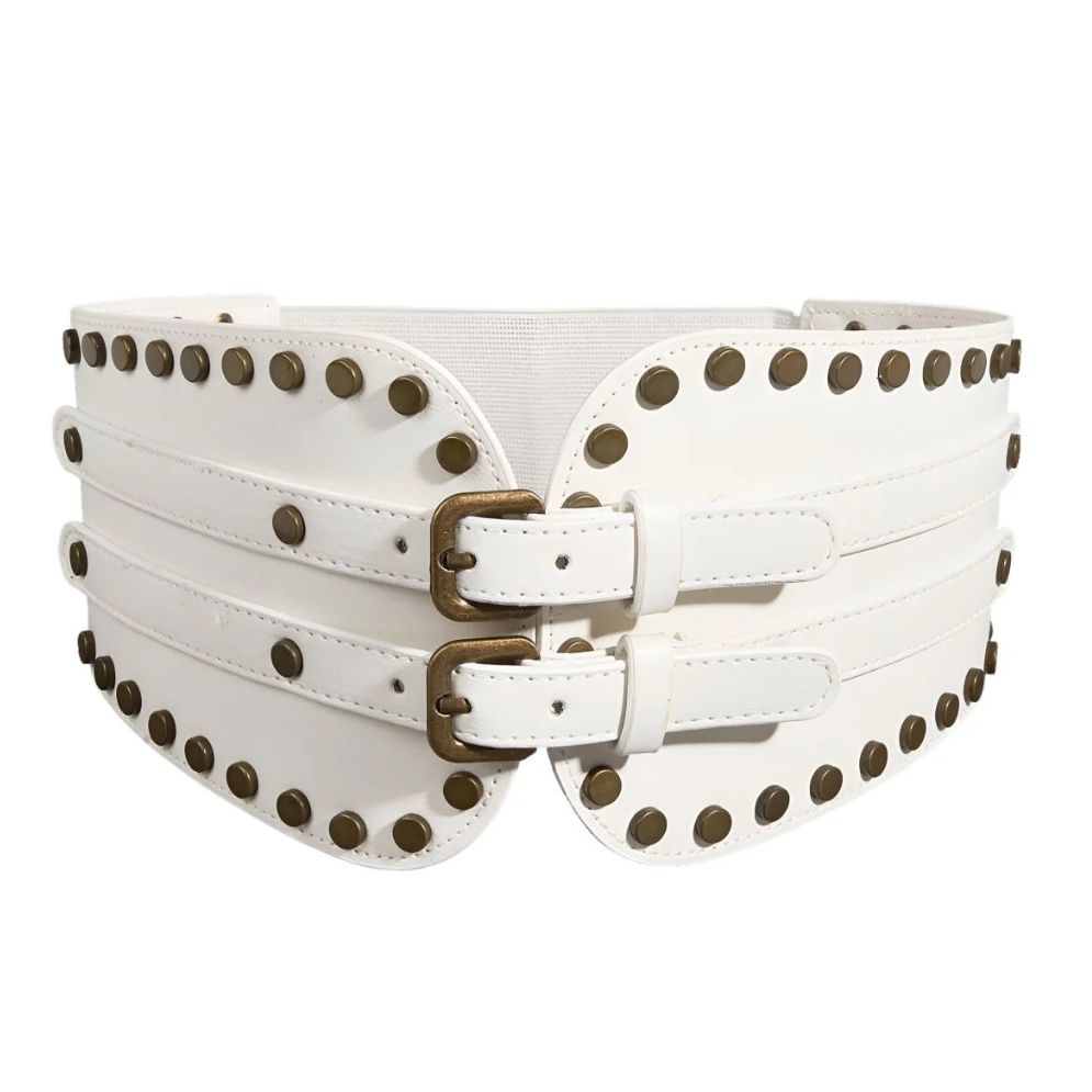 Ceinture Large XXL Boucle Ardillon Double Modèle Amber