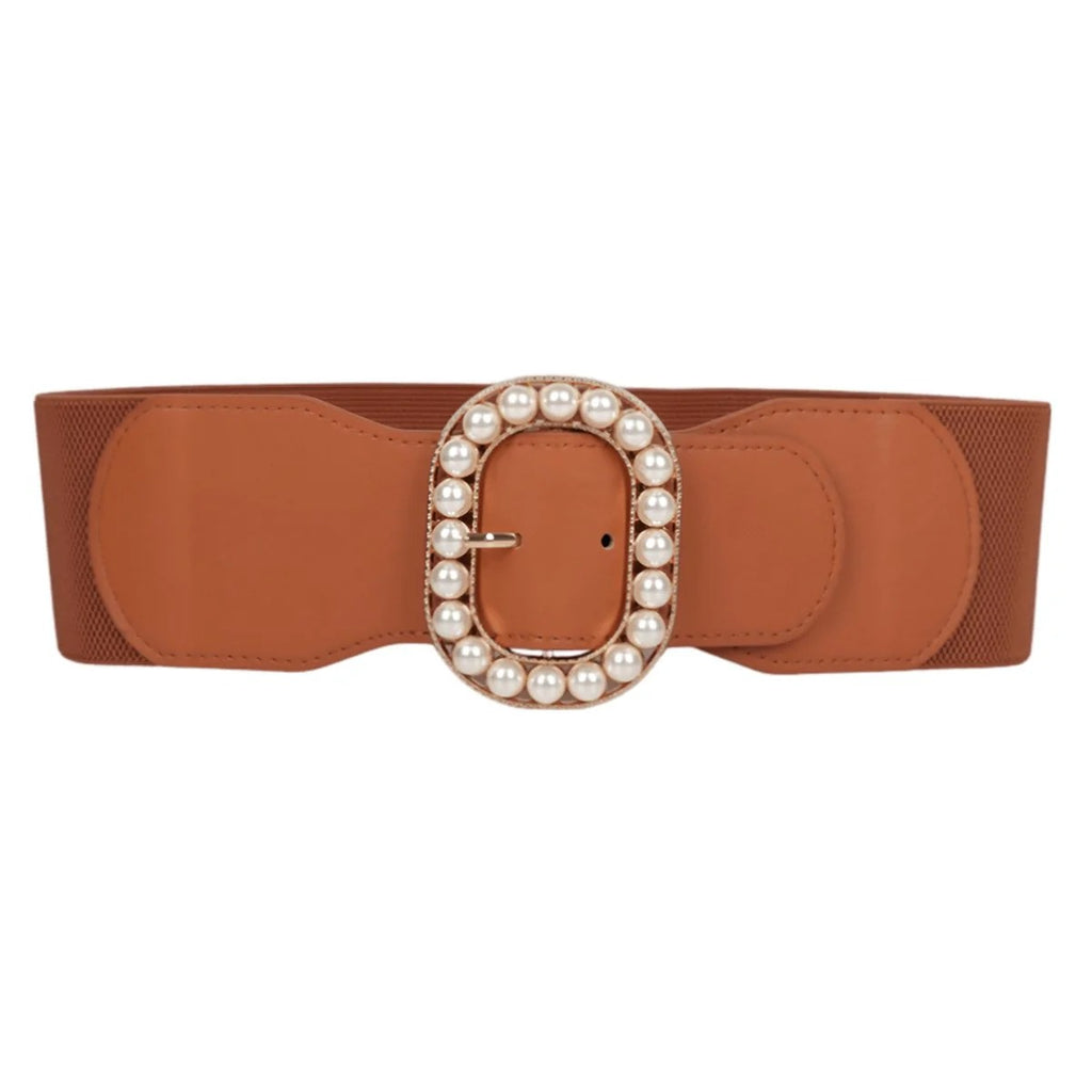 Ceinture Large XXL Boucle Perles Modèle Akyo - La Ceinturerie
