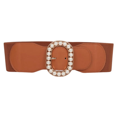 Ceinture Large XXL Boucle Perles Modèle Akyo - La Ceinturerie
