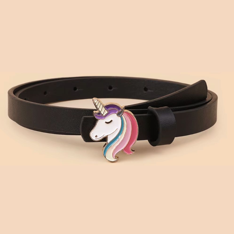 Ceinture Fille Simili et Boucle Licorne