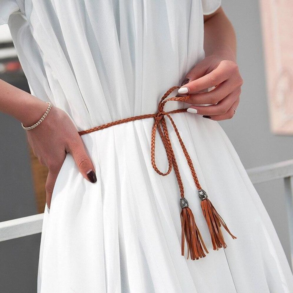 Ceinture Fine à Nouer Modèle Viktoria - La Ceinturerie
