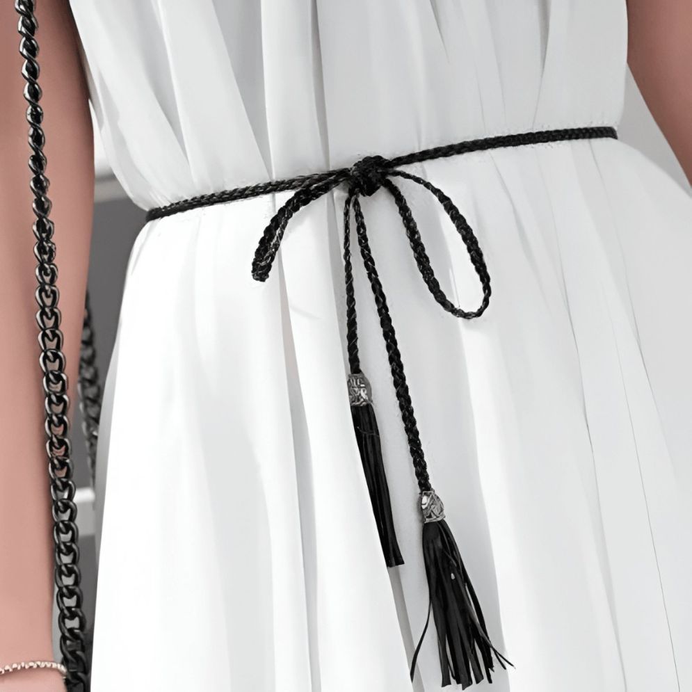 Ceinture Fine à Nouer Modèle Viktoria - La Ceinturerie