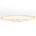 Ceinture Fine Dorée Métal Femme Modèle Claomeia - La Ceinturerie