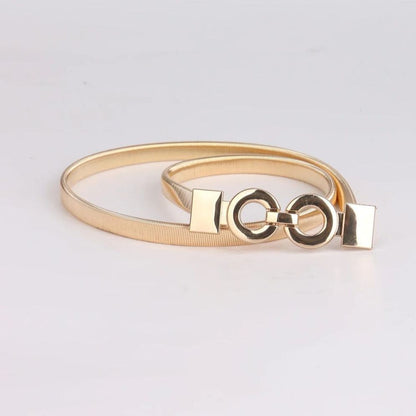 Ceinture Fine Dorée Métal Femme Modèle Claomeia - La Ceinturerie