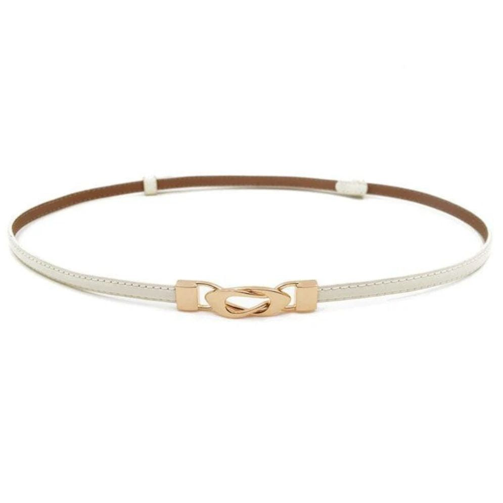 Ceinture Fine en Cuir pour Femme Modèle Adelina - La Ceinturerie