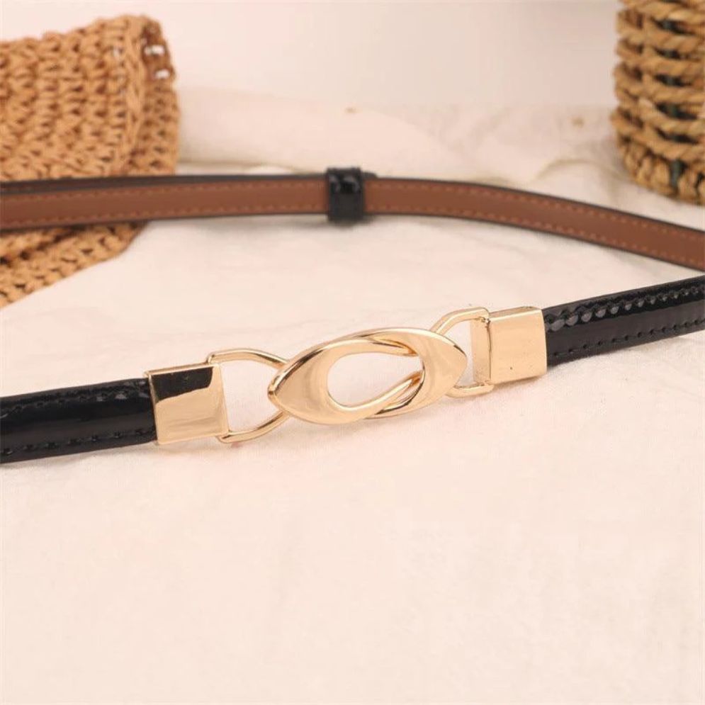 Ceinture Fine en Cuir pour Femme Modèle Adelina - La Ceinturerie