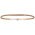 Ceinture Fine en Cuir pour Femme Modèle Agata - La Ceinturerie
